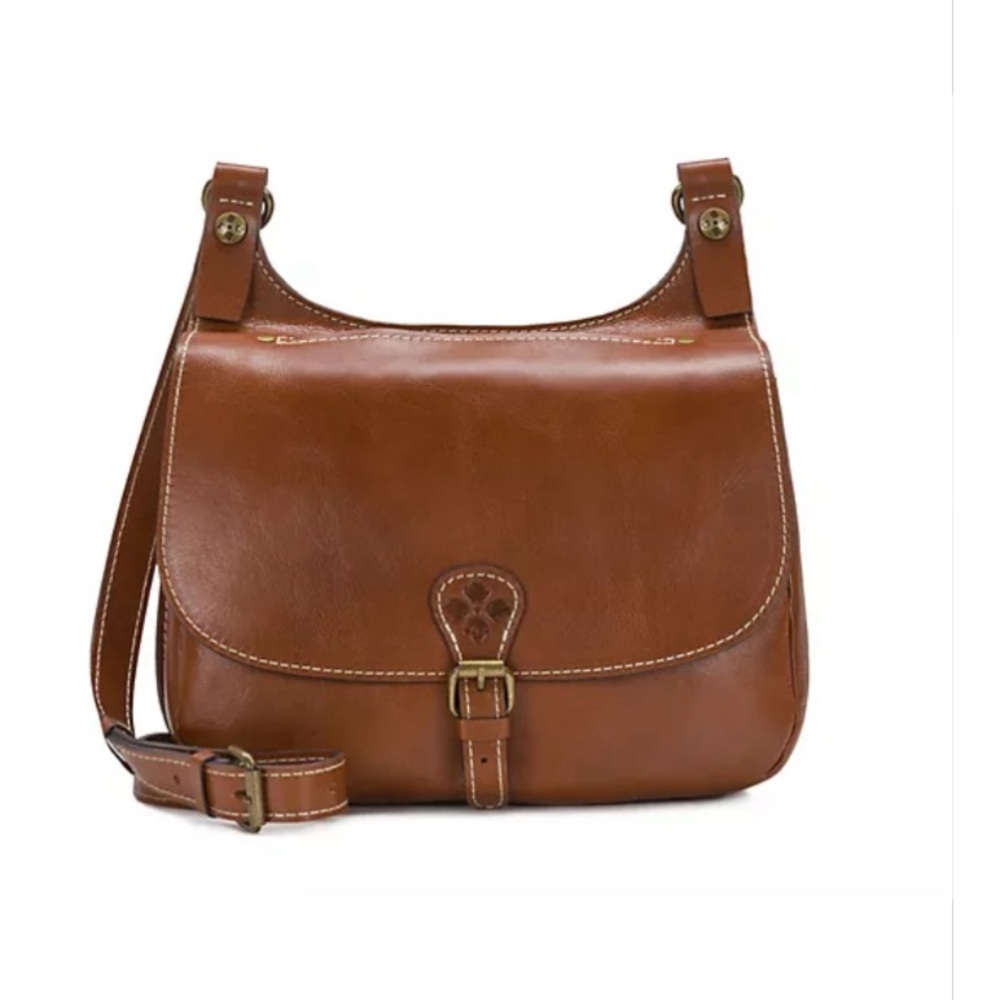 Patricia Nash Leather London Saddle Bag